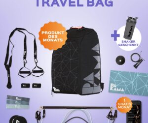 Fitnessstudio to Go Travel Bag (inkl. App) + Shaker