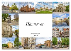 Hannover Stadtansichten (Wandkalender 2025 DIN A4 quer), CALVENDO Monatskalender