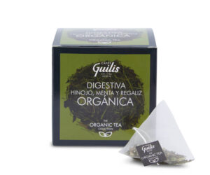 Cafés Guilis Hinojo, Menta Y Regaliz Orgánica – Bio Fenchel Tee – 15 Pyramidenteebeutel