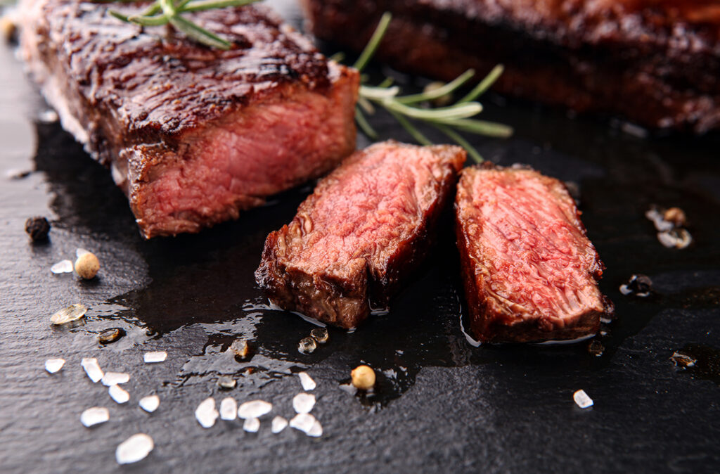 Barbecue Rib Eye Steak or rump steak - Dry Aged Wagyu Entrecote Steak