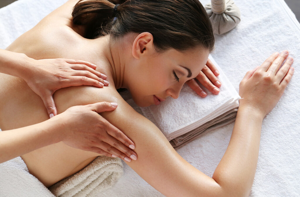 Beauty. Girl in the spa salon