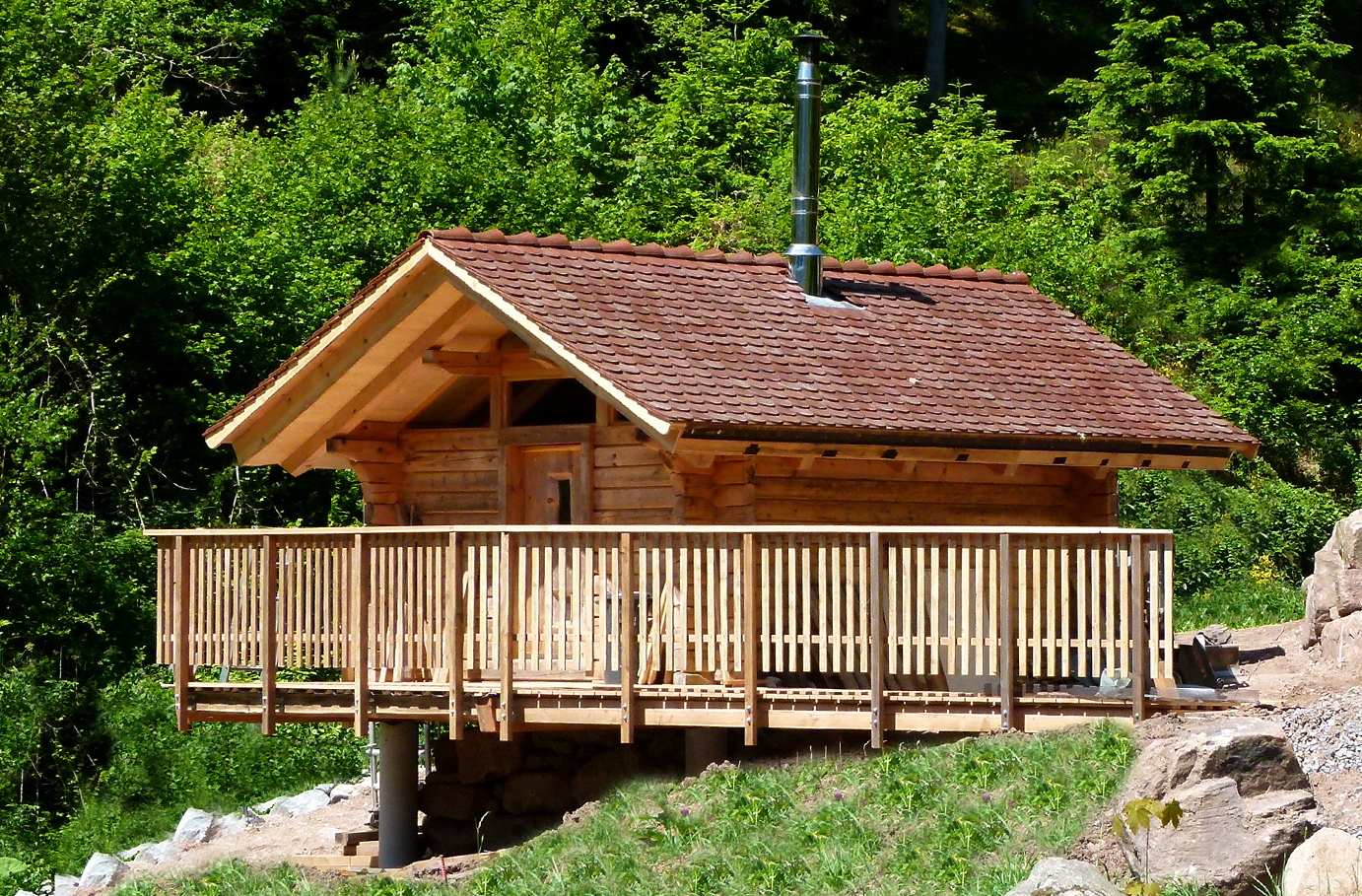 Romantik-Urlaub in der Blockhütte im Schwarzwald für 2