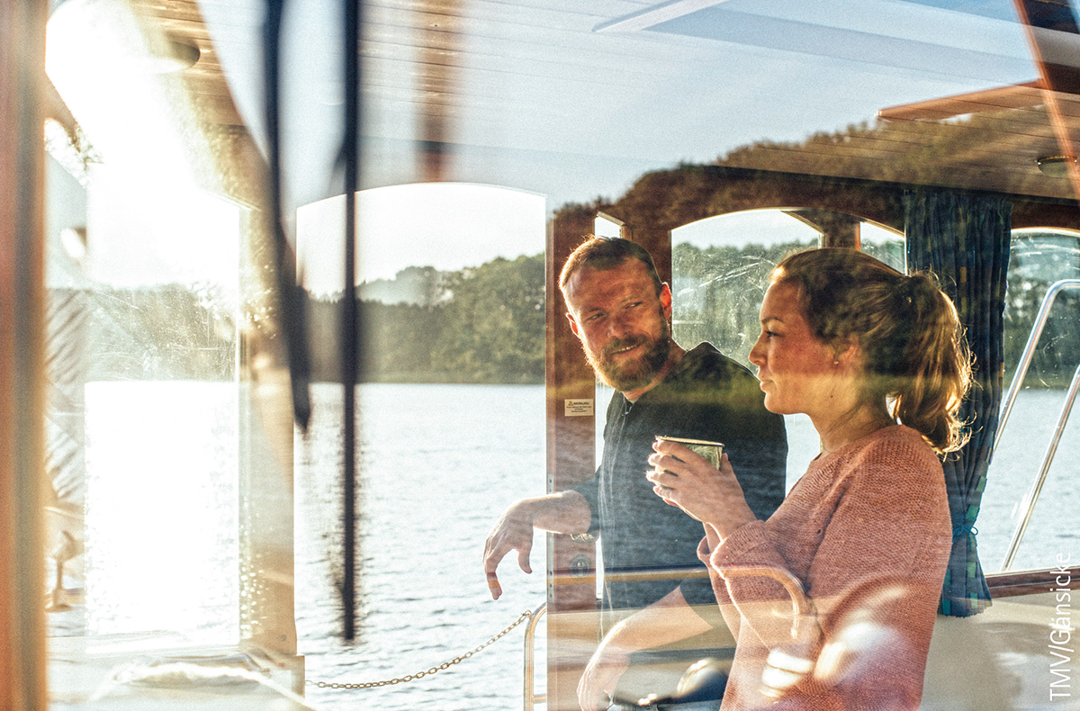 Hausboot-Übernachtung am Zeuthener See für 5 (4 Nächte)