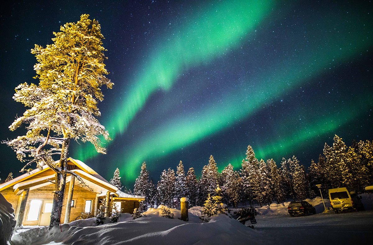 Lappland-Kurzurlaub mit Husky & Rentierschlittenfahrt für 2