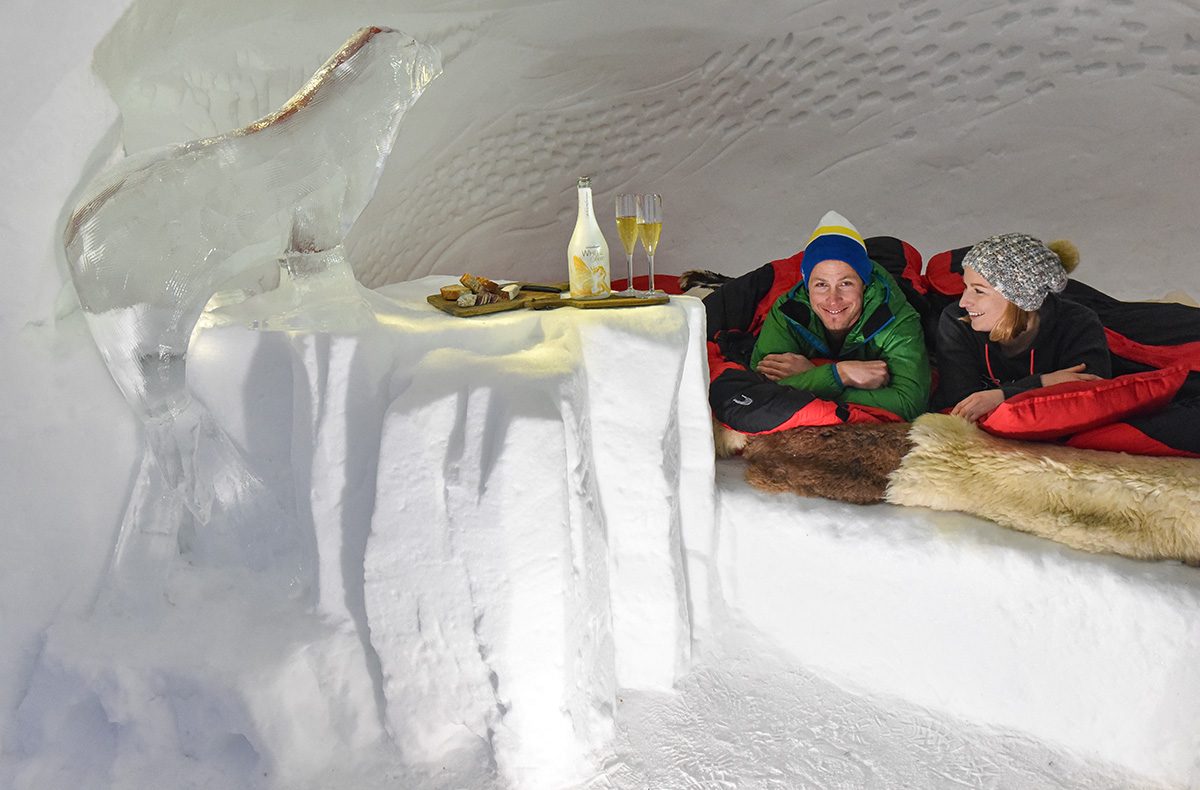 Übernachtung im Romantik-Iglu Davos für 2 (1 Nacht)