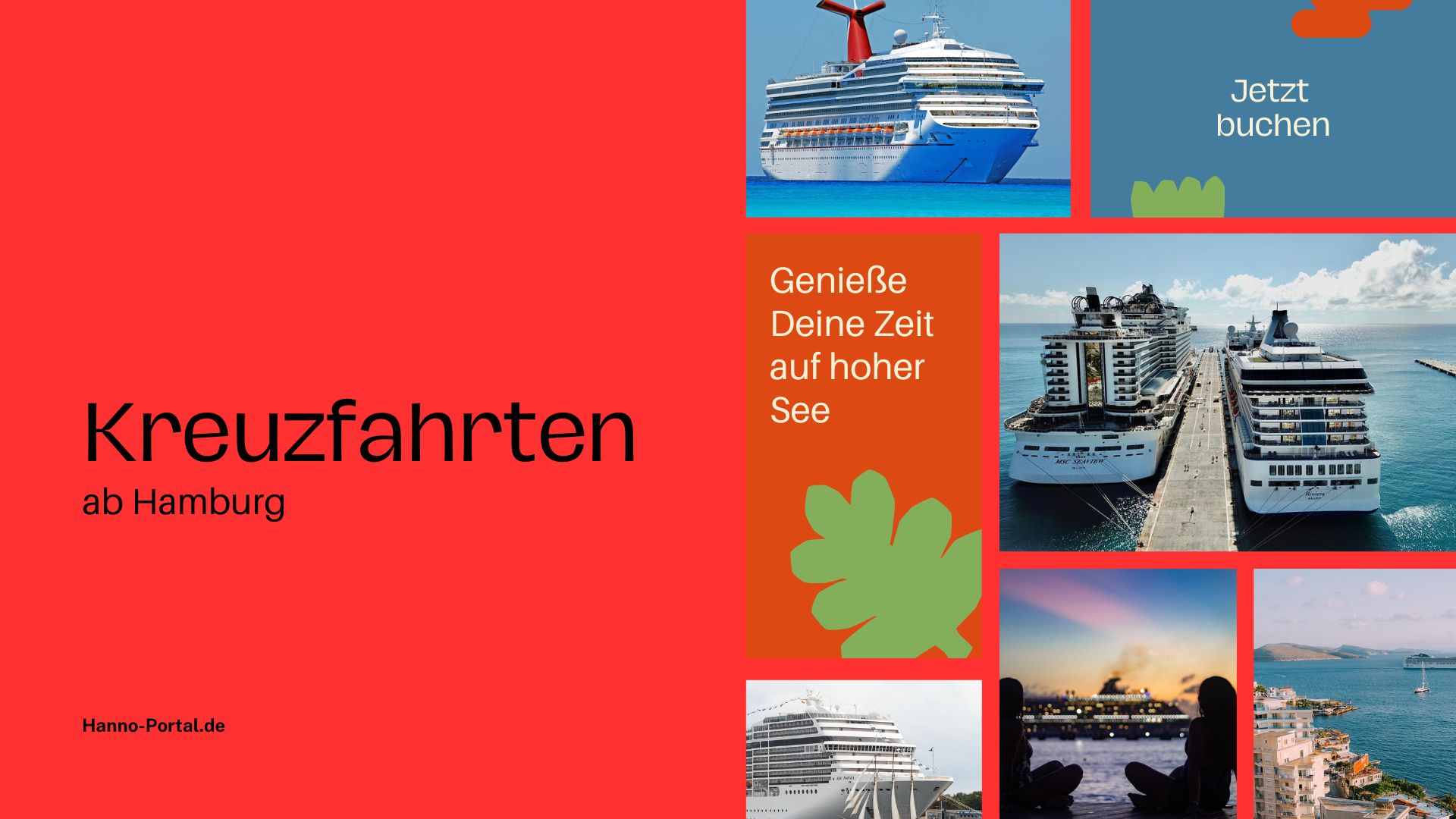 Urlaub auf dem Meer  jetzt eine Kreuzfahrt ab Hamburg buchen!