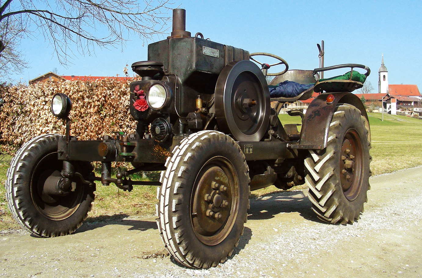 Oldtimer-Traktor fahren