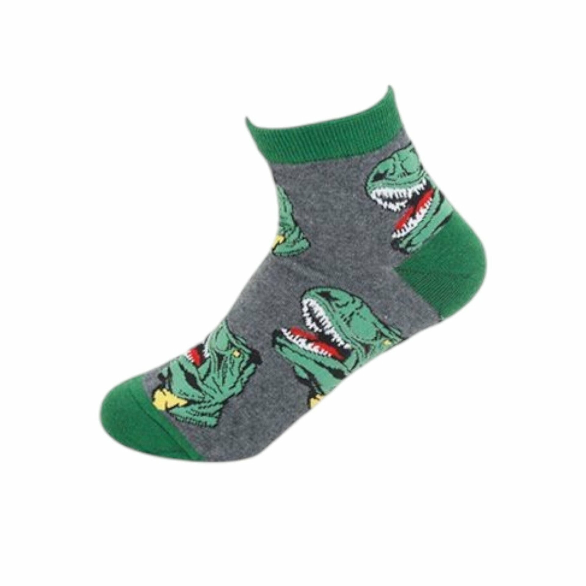 Kinder Crazy Socks » Bunte Kindersocken » Kinderstrümpfe » Füßlinge » Kinder Socken Größe 30-33 und 34-37 - 30-33 / Dinosaurier