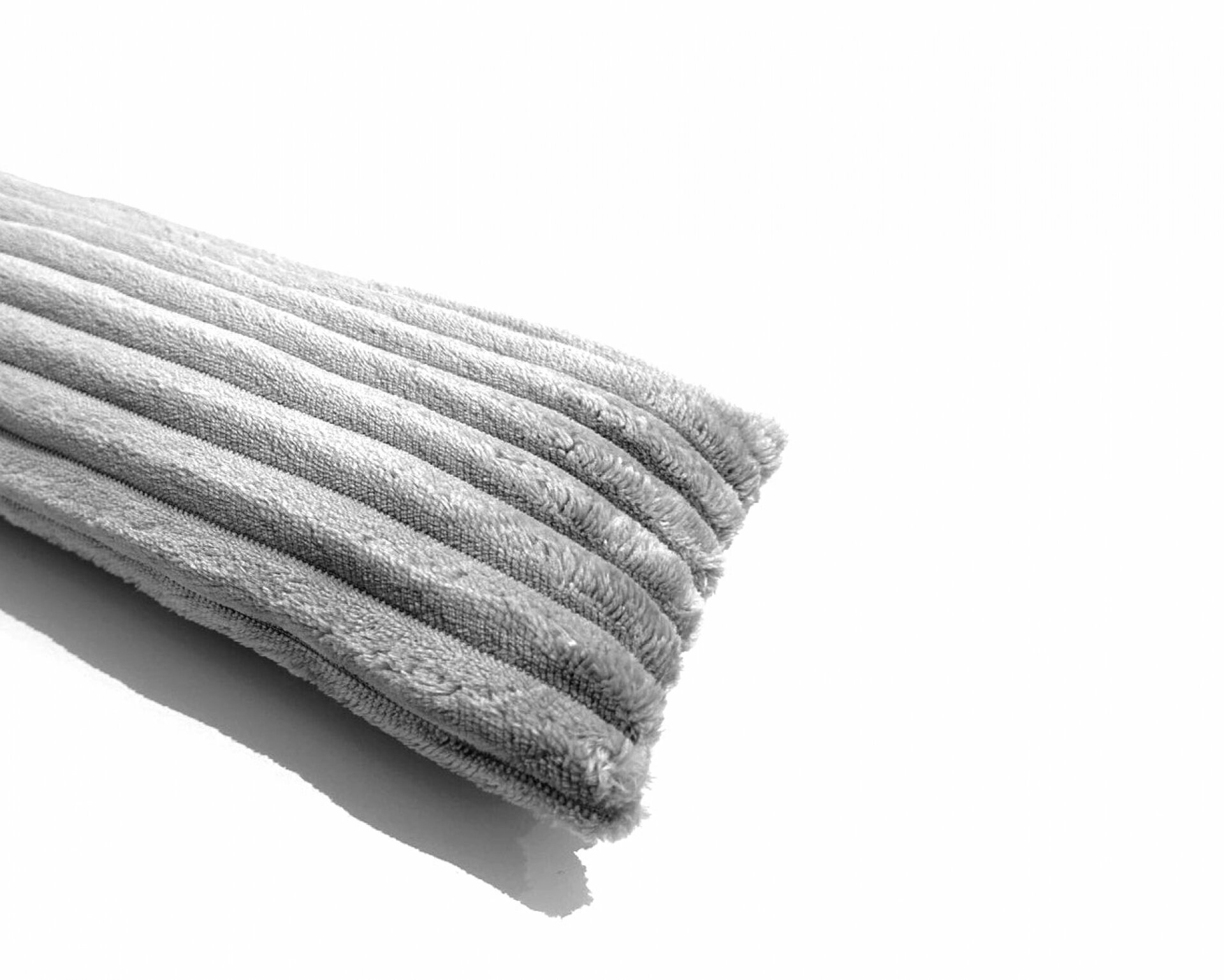 Türwindstopper in Cord-Optik 15 x 95 cm » dekorativer Zugluftstopper - Grau