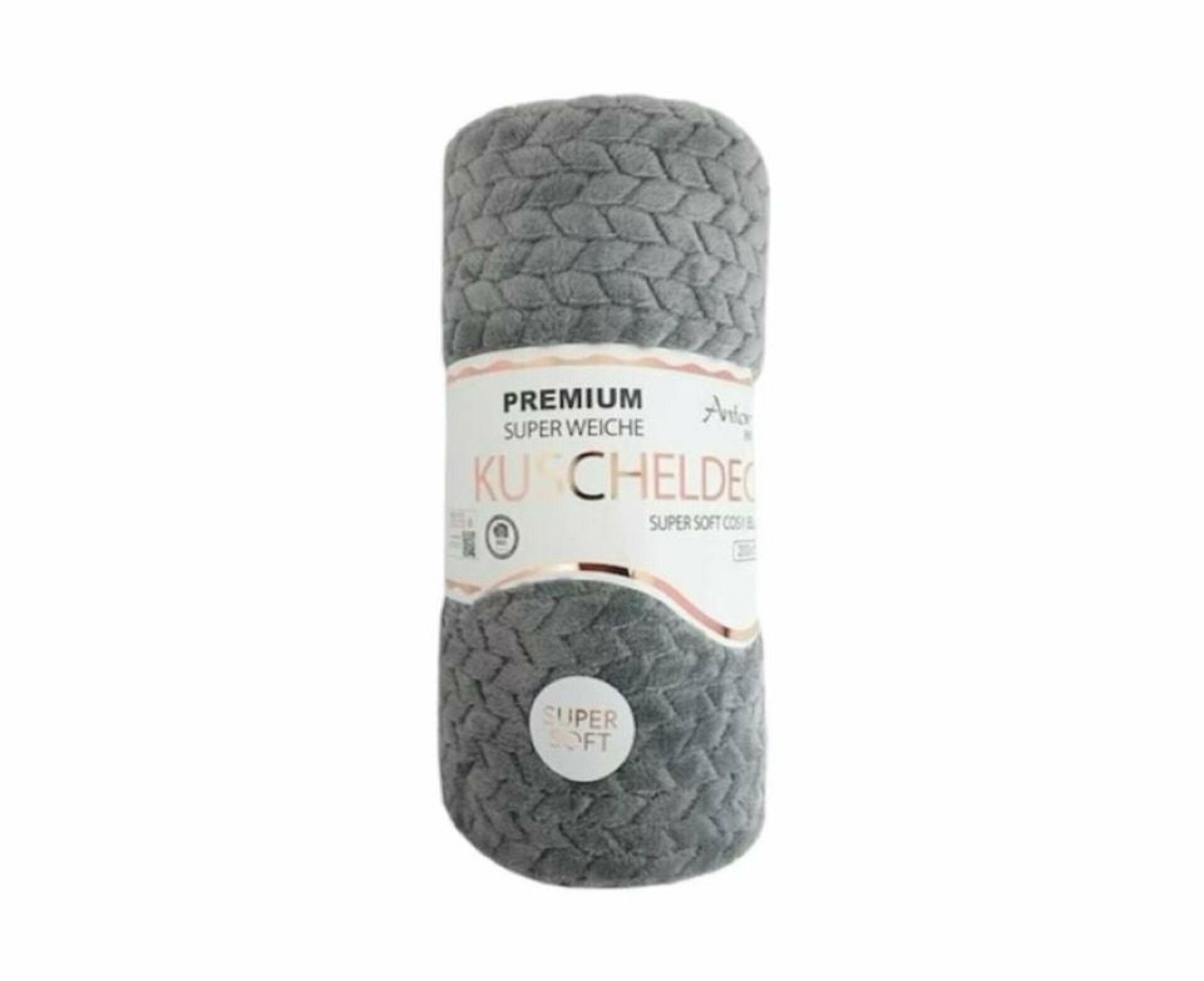 Günstige Jacquard Wohndecke » Kuscheldecke 150x200cm » Couchdecke leichter Flanell » Tagesdecke - Hellgrau