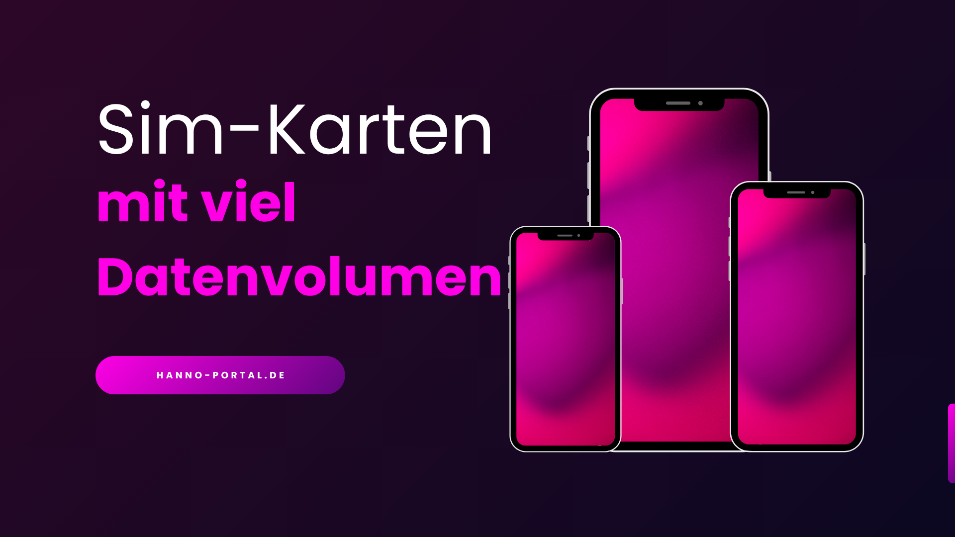 Sim-Karten mit viel Datenvolumen