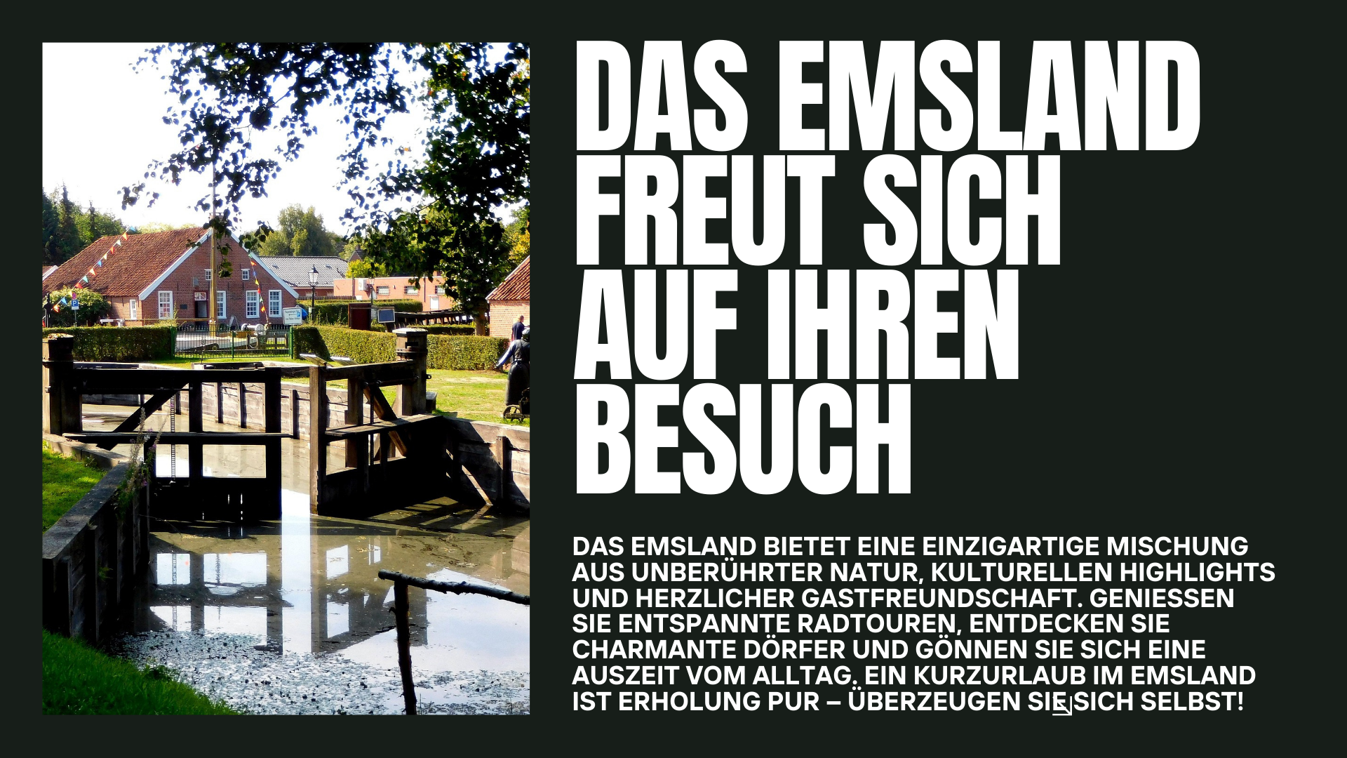 Das Emsland freut sich auf Deinen Besuch