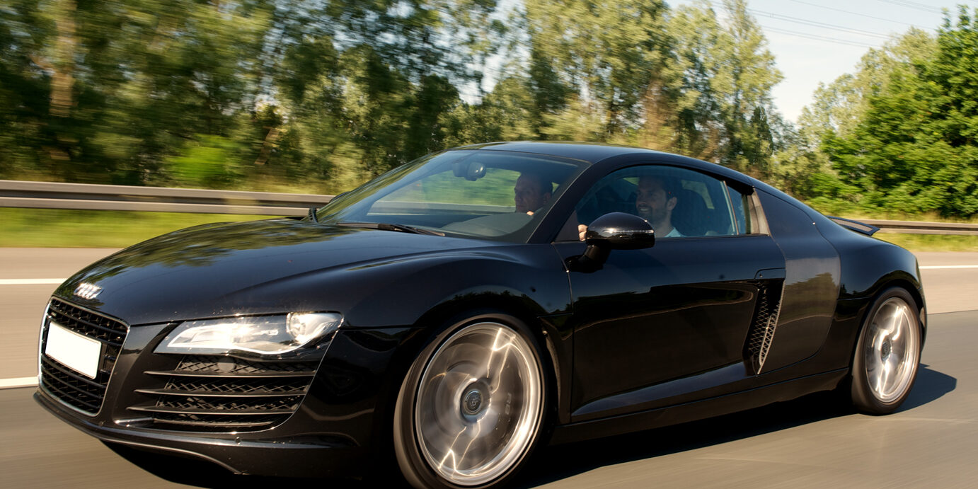 Audi R8 fahren Fotos aus dem Rahmen des Video-Drehs mit Rolf Becker zum Produkt Audi R8