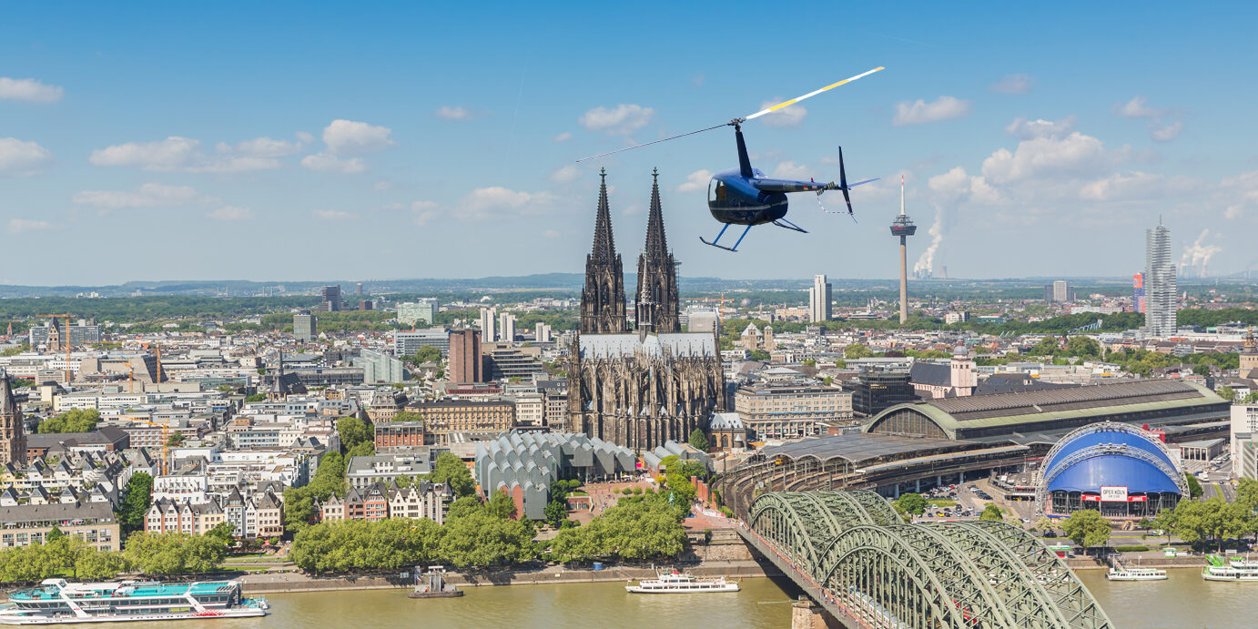 Cologne cathedral at summer A view of cologne skyline with cathedral at spring. Taken outside with a 5D mark III.