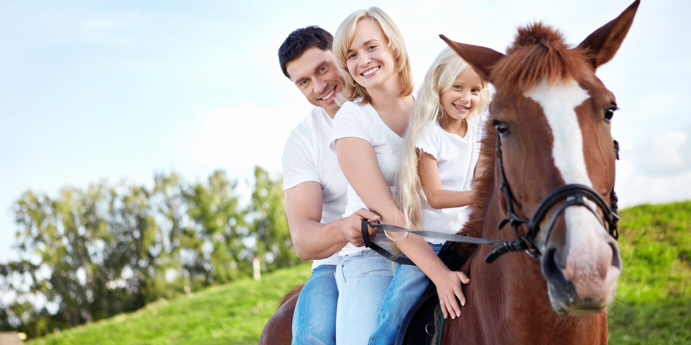 Family on a horse