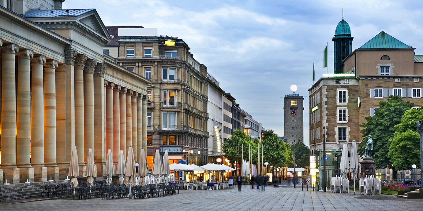 King street in Stuttgart. Germany