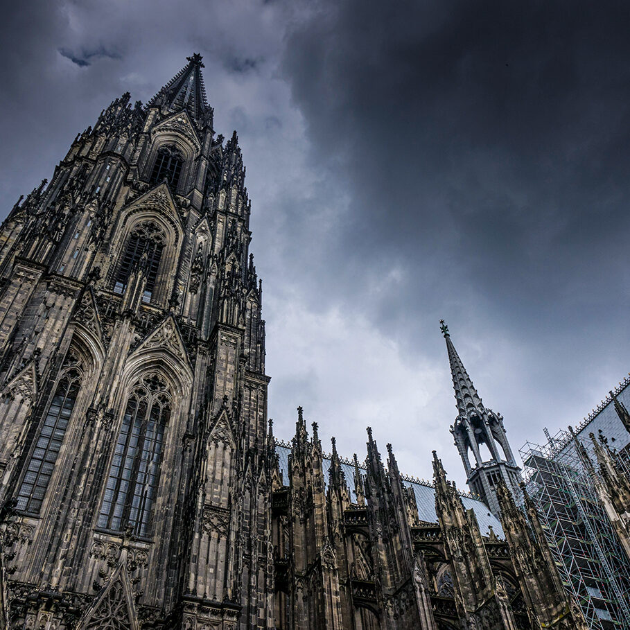 Cologne Cathedral against the sky in Germany