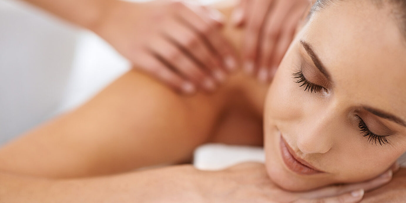 Relaxed by a heavenly touch Cropped shot of a gorgeous young woman enjoying a massage