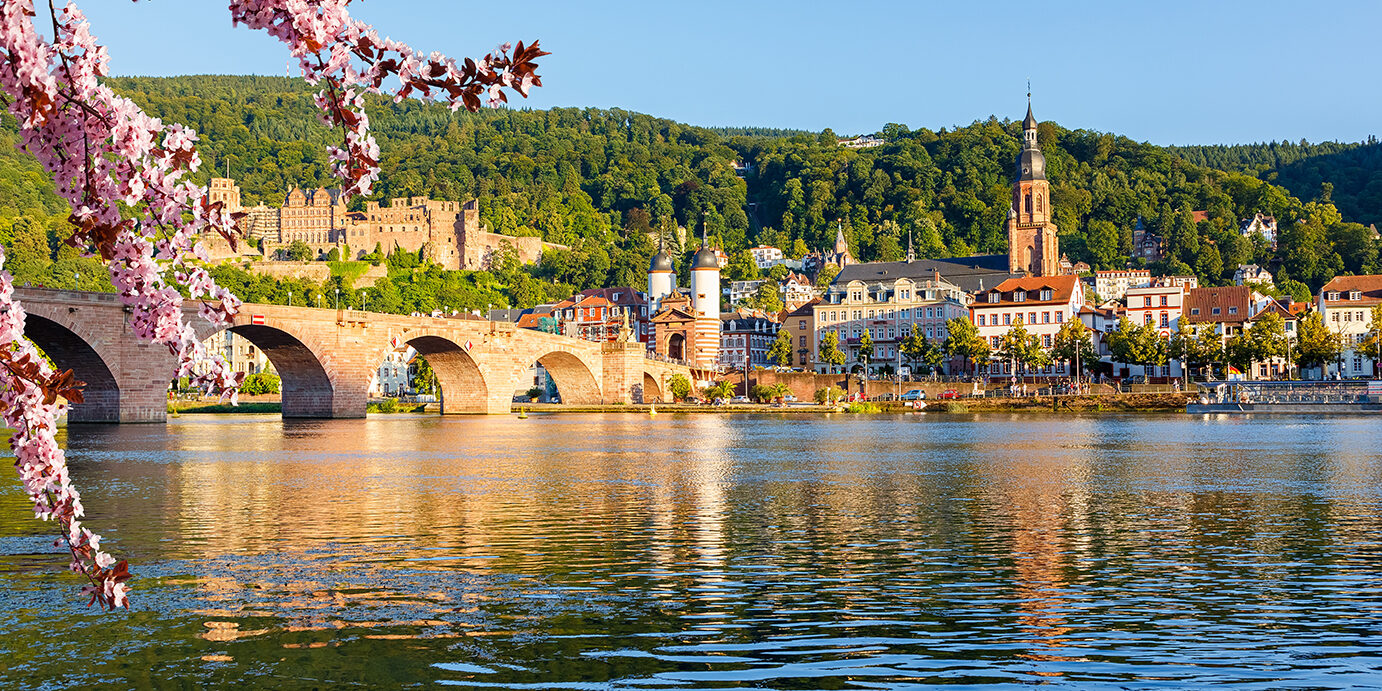 View on Heidelberg at spring, Germany