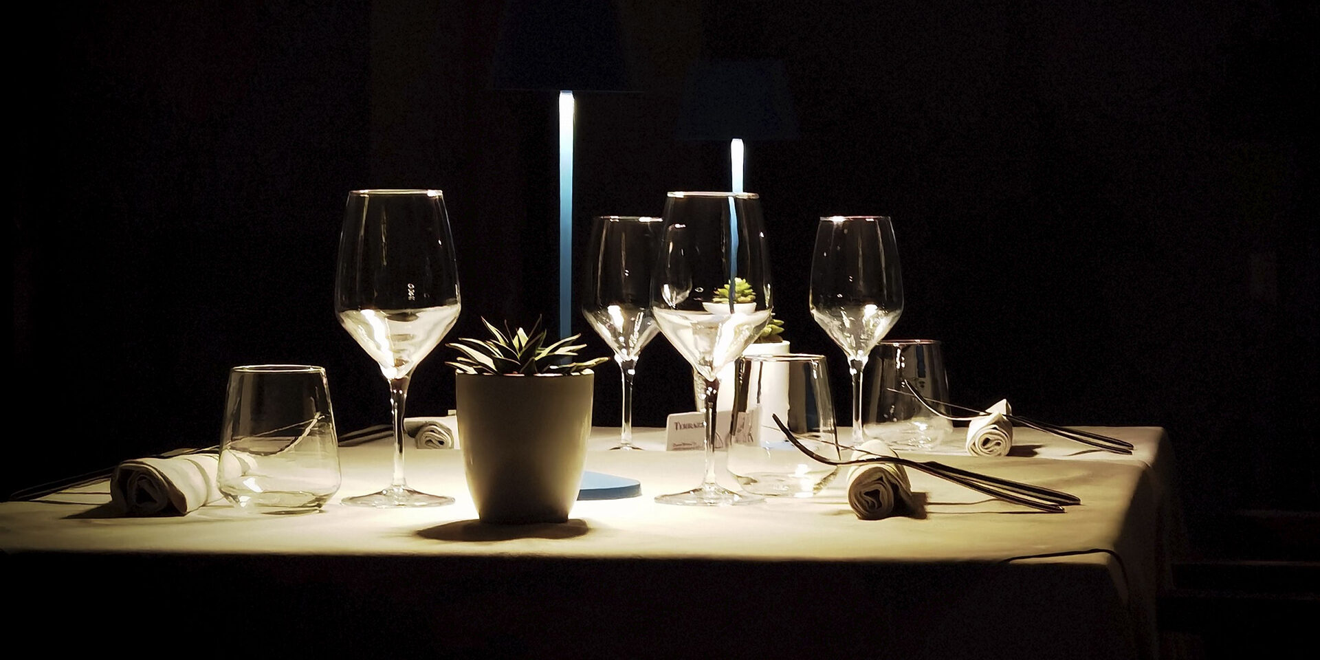 candle-lit restaurant table for a romantic dinner candle-lit restaurant table for a romantic dinner on the Ligurian Riviera