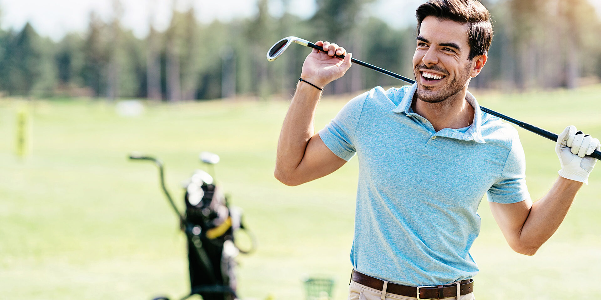 Golf player Golf player walking on the course