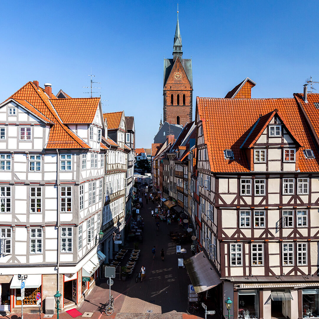 Beautiful view of the old town of Hannover, Lower Saxony, Germany