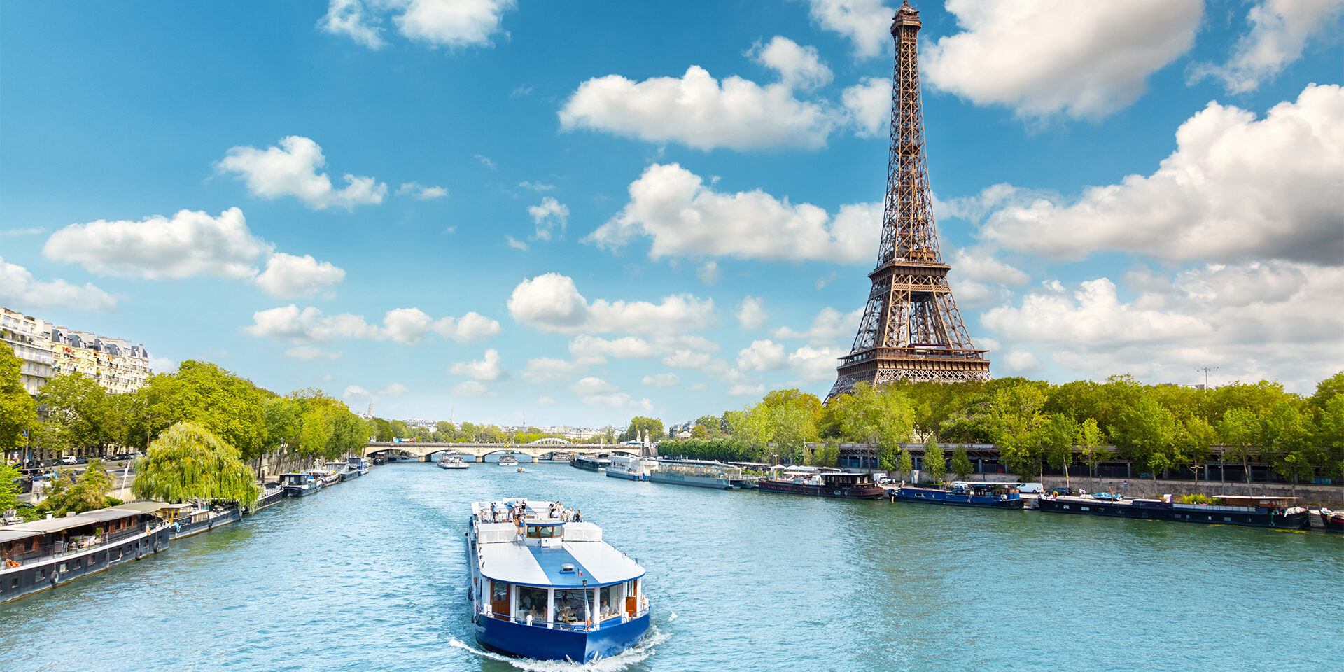 View of Paris with Eiffel tower