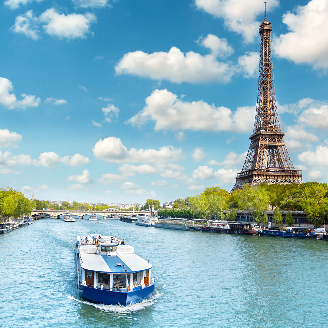 View of Paris with Eiffel tower